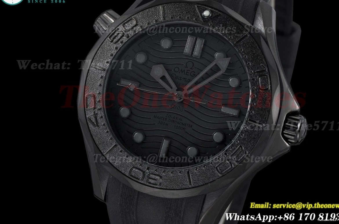 Dial 42mm MY8215 GDF Black 300m RU PVD Seamaster 1202